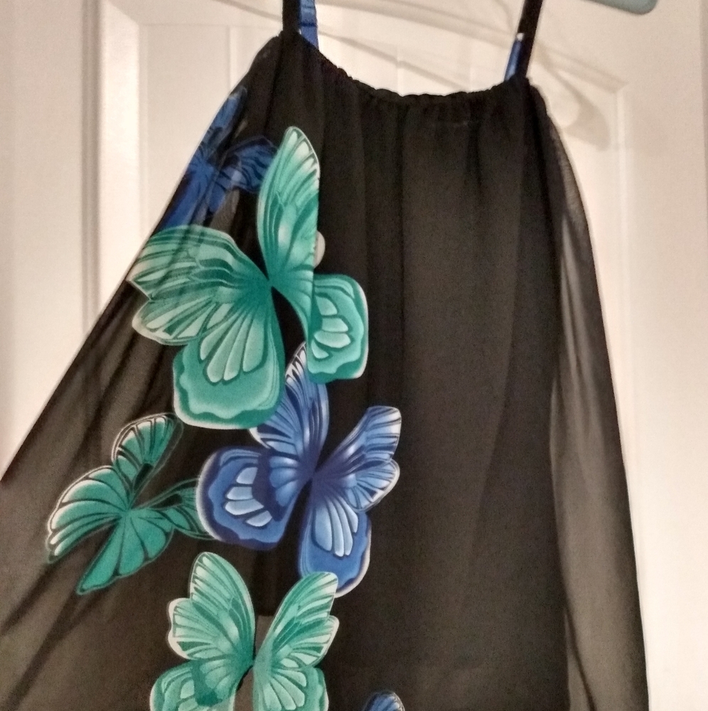 Vibrant Bisou Bisou Butterfly Top